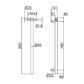 MECCA 240V SINGLE VERTICAL HEATED TOWEL RAIL GUN METAL