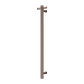 MECCA 240V SINGLE VERTICAL HEATED TOWEL RAIL BRUSHED BRONZE