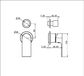 BIANCA SHOWER MIXER WITH DIVERTOR SEPARATE BACK PLATE TRIM KITS ONLY BRUSHED BRO