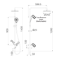 MECCA CARE 25MM GRAB RAIL 900MM TWIN SHOWER SET MATTE BLACK