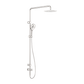 MECCA CARE 25MM GRAB RAIL 900MM TWIN SHOWER SET BRUSHED NICKEL