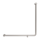 MECCA CARE 32MM 90 DEGREE BENT TUBE GRAB RAIL 750X750MM BRUSHED NICKEL