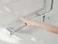 MECCA CARE 32MM 90 DEGREE BENT TUBE GRAB RAIL 750X750MM WITH TOILET ROLL HOLDER
