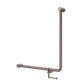 MECCA CARE 32MM 90 DEGREE BENT TUBE GRAB RAIL 750X750MM WITH TOILET ROLL HOLDER