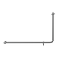MECCA CARE 32MM DDA 90 DEGREE BENT TUBE GRAB RAIL 600X1000MM CHROME