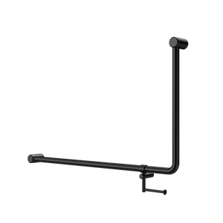 MECCA CARE 32MM DDA 90 DEGREE BENT TUBE GRAB RAIL 600X1000MM WITH TOILET ROLL HO