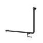 MECCA CARE 32MM DDA 90 DEGREE BENT TUBE GRAB RAIL 600X1000MM WITH TOILET ROLL HO
