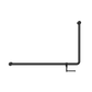 MECCA CARE 32MM DDA 90 DEGREE BENT TUBE GRAB RAIL 600X1000MM WITH TOILET ROLL HO