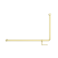 MECCA CARE 32MM DDA 90 DEGREE BENT TUBE GRAB RAIL 600X1000MM WITH TOILET ROLL HO
