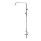 MECCA CARE 32MM T BAR GRAB RAIL 1100X750MM TWIN SHOWER SET CHROME