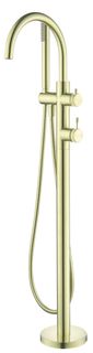 Mica French Gold Fluted Freestanding B/Spout W/Hpiece