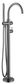 Mica Gunmetal Fluted Freestanding B/Spout W/Hpiece