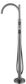 Mica Gunmetal Fluted Freestanding B/Spout W/Hpiece