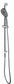 Mica Brushed Nickel Fluted Shower Head on Rail