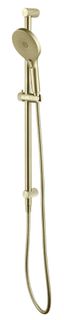 Mica French Gold Fluted Shower Head on Rail
