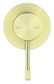 Mica Fluted Shower Mixer - French Gold