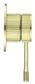 Mica Fluted Shower Mixer - French Gold