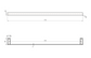 Nova Pvd Dusk Single Towel Rail 750mm