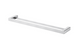 Nova Electroplated Brushed Chrome Double Towel Rail 600mm