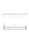 Nova Electroplated Chrome Double Towel Rail 750Mm