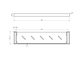 Nova Electroplated Gunmetal Metal Shelf