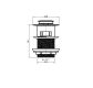 MN ELECTROPLATED BRUSHED CHROME 32MM POP-UP WASTE WITH OVERLOW