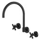 Ryker Matte Black Wall Sink Set 1/4 Turn