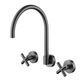 Ryker Gun Metal Wall Sink Set 1/4 Turn