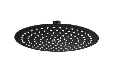 Ramsay Round Matte Black 300mm Slimline Shower Head