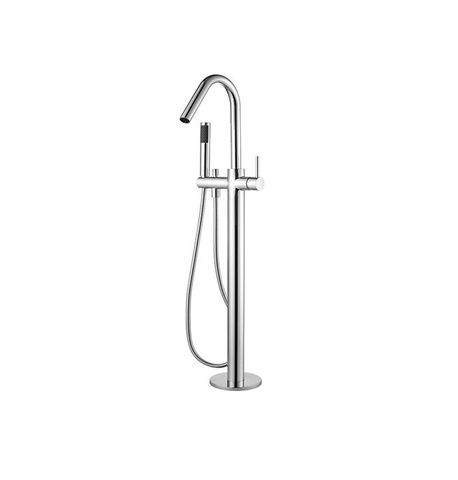 Star Chrome Freestanding Bath Spout with Shower