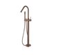 Star PVD Champagne Freestanding Bath Spout with Shower
