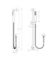 Star Electroplated Chrome Shower On Rail