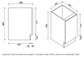 Laundry - Matte White Single Door Floor Cabinet 300*580*860