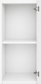 Laundry - Matte White Single Door Floor Cabinet 400*580*860