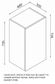 Laundry - Matte White Single Door Overhead Cabinet 400*320*720