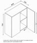 Laundry - Matte White Double Door Overhead Cabinet 800*320*720