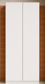 Laundry - Matte White Double Door Broom Closet 700*600*2200