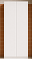Laundry - Matte White Double Door Broom Closet 700*600*2200