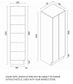 Laundry - Matte White Double Door Broom Closet 700*600*2200