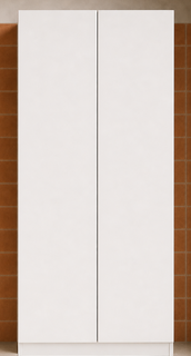 Laundry - Matte White Double Door Broom Closet 800*600*2200