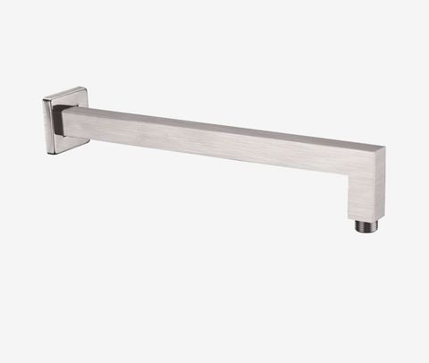 SQUARE SHOWER ARM BRUSHED NICKEL