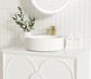 Laguna Mark II 600mm Matte White Wall Hung Vanity