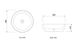 Chloe 360x360x125 Gloss White Basin