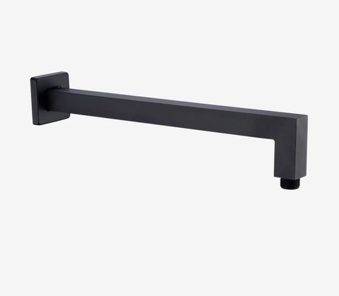 SQUARE SHOWER ARM MATTE BLACK