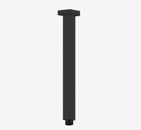 SQUARE CEILING ARM 300MM LENGTH MATTE BLACK