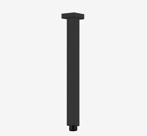 SQUARE CEILING ARM 450MM LENGTH MATTE BLACK