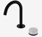 Serenity Progressive Basin Mixer Arc Spout With Carrara Handle Matte Black