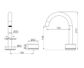 Serenity Progressive Basin Mixer Arc Spout With Carrara Handle Matte Black