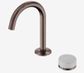 Serenity Progressive Basin Mixer Arc Spout With Carrara Handle Brushed Bronze
