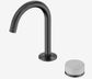 Serenity Progressive Basin Mixer Arc Spout With Carrara Handle Gun Metal